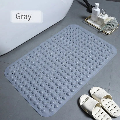 Non-Slip Shower Bath Mat – Thick, Hydrophobic Pad with Suction Cups & Foot Massage