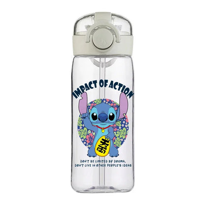 Disney Stitch 400ML Clear Water Bottle