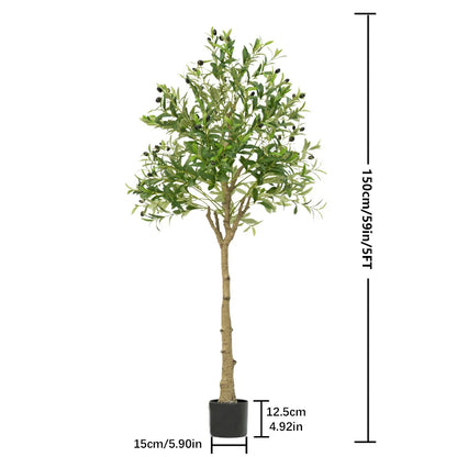 Artificial Olive Tree with Fruit – 4/5/6FT Home & Garden Decor