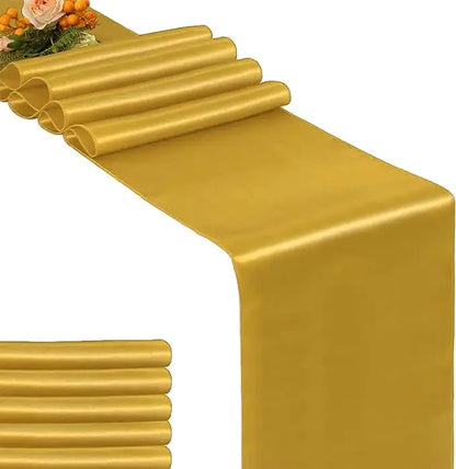 30x275cm Satin Table Runner – Elegant Wedding & Party Decor (12x108 inch)
