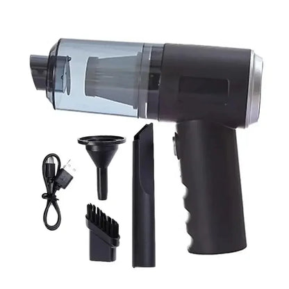 3-in-1 Mini Vacuum Cleaner USB Rechargeable, Suction & Blower for Car & Home