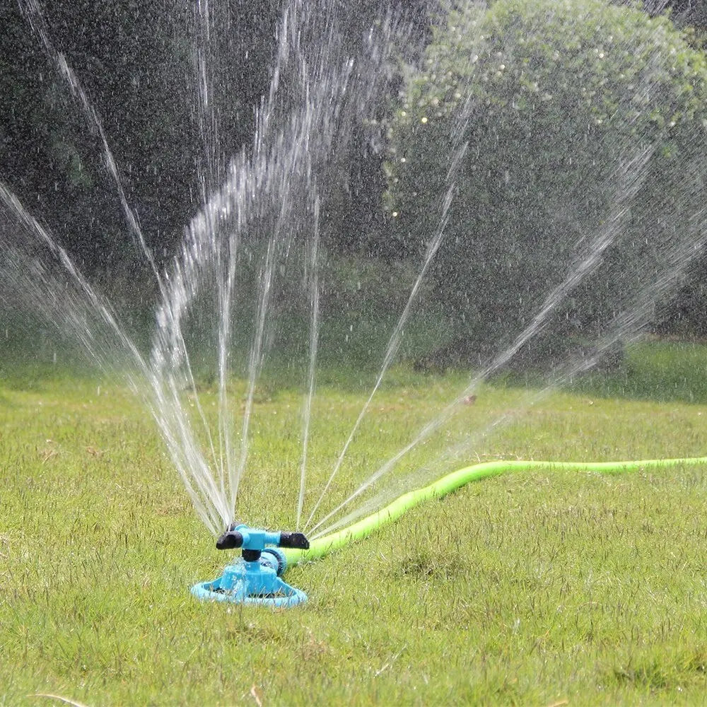 360° Automatic Rotating Sprinkler Nozzle  Efficient Garden & Lawn Irrigation