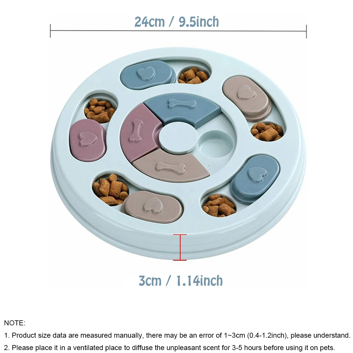 Dog Food Hiding Bowl – Slow Feed Training & Interactive Educational Feeding Toy for Dogs