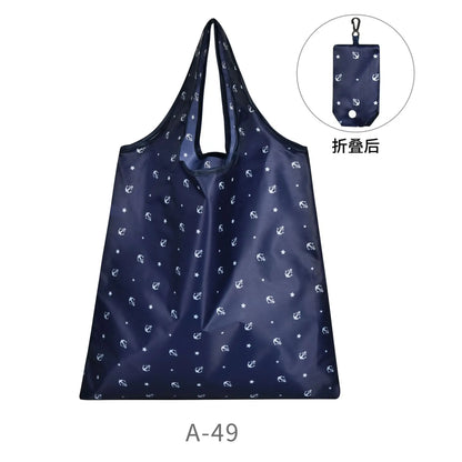 Foldable Eco-Friendly Fashion Tote Large Capacity, Travel & Grocery Bag