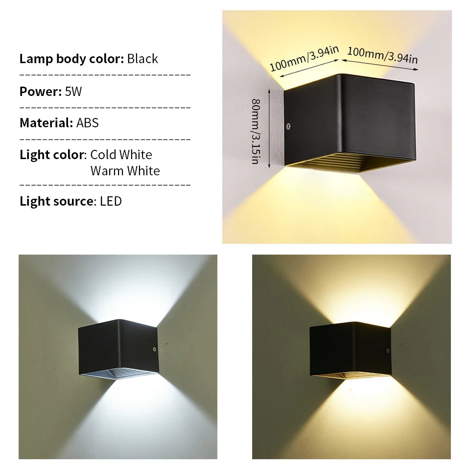 LED Modern Wall Lamp for Indoor and Outdoor