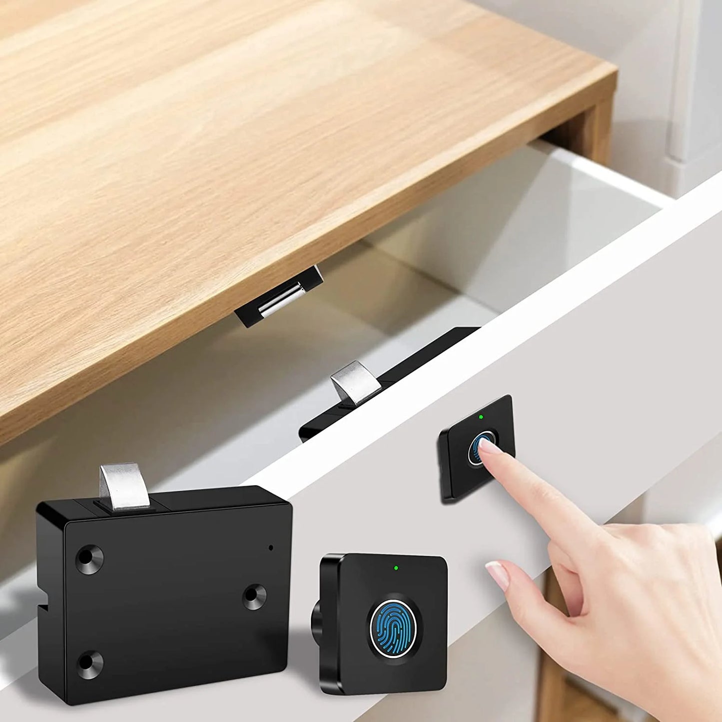 Smart Biometric Fingerprint Lock for Hidden Drawers