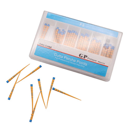 TJDent Endo Gutta Tapers #15-40, F1-F5 with Scale – Dental Absorbent Paper Consumables