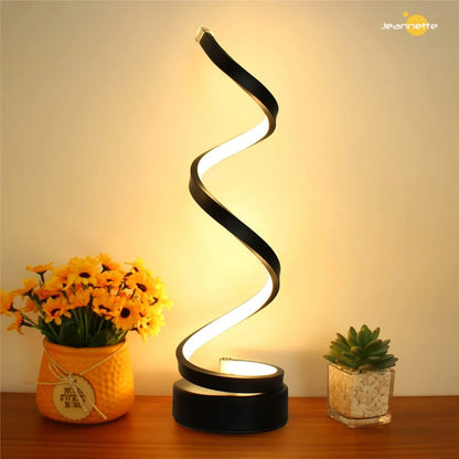 LED Spiral Table Lamp